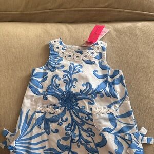 Lilly Pulitzer Resort White Glisten in the Sun Infant shift
